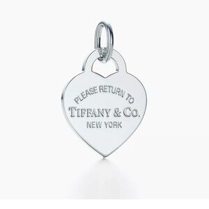 Return to Tiffany® Heart Tag Charm in Silver, on Chain